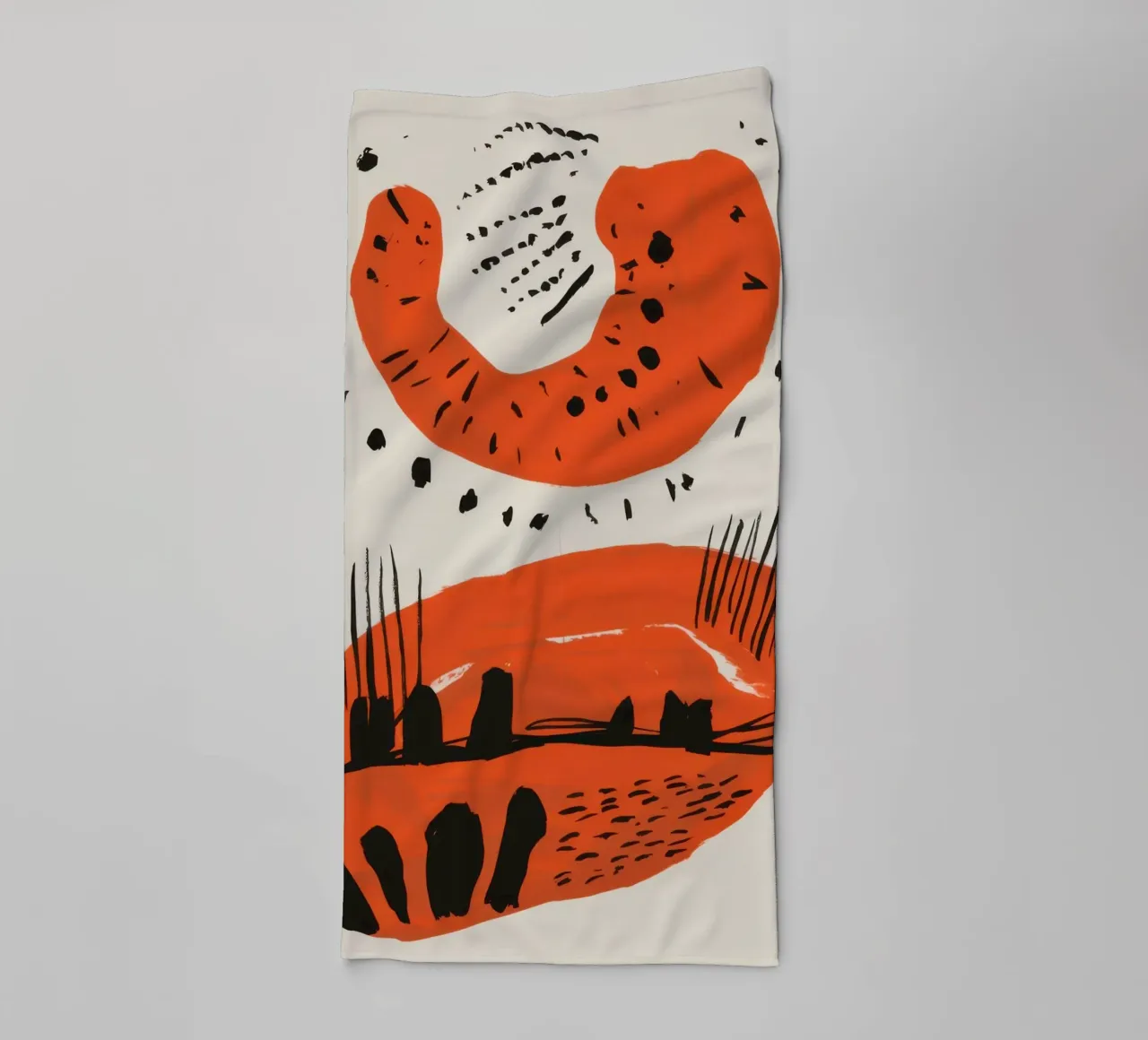 Abstract Primal Scribbles towel by Irish Strokes