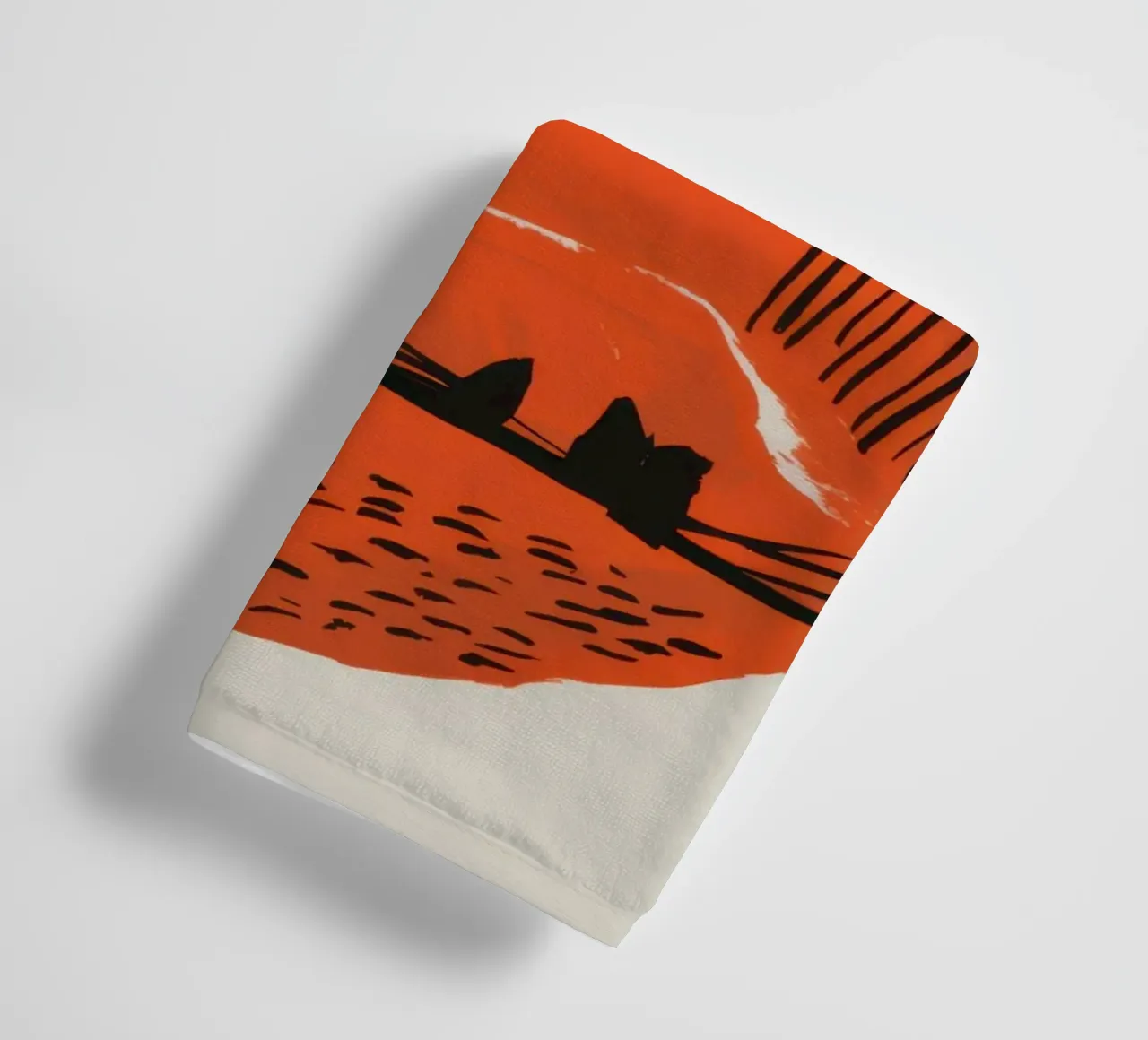 Abstract Primal Scribbles towel by Irish Strokes