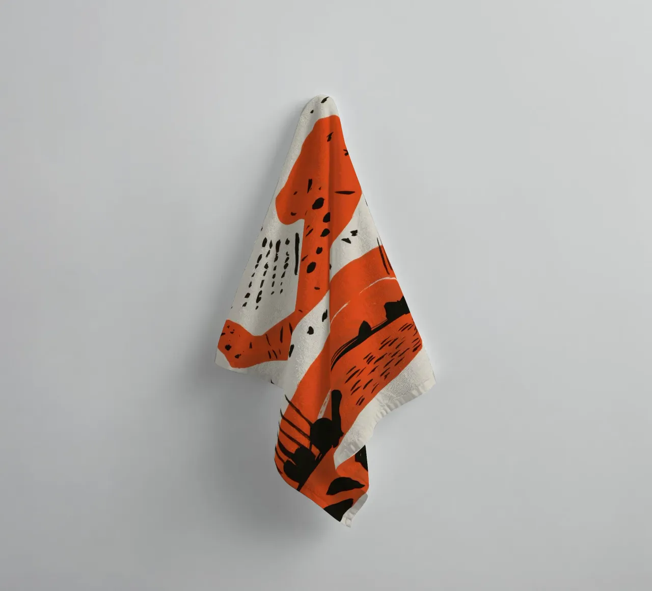 Abstract Primal Scribbles towel by Irish Strokes