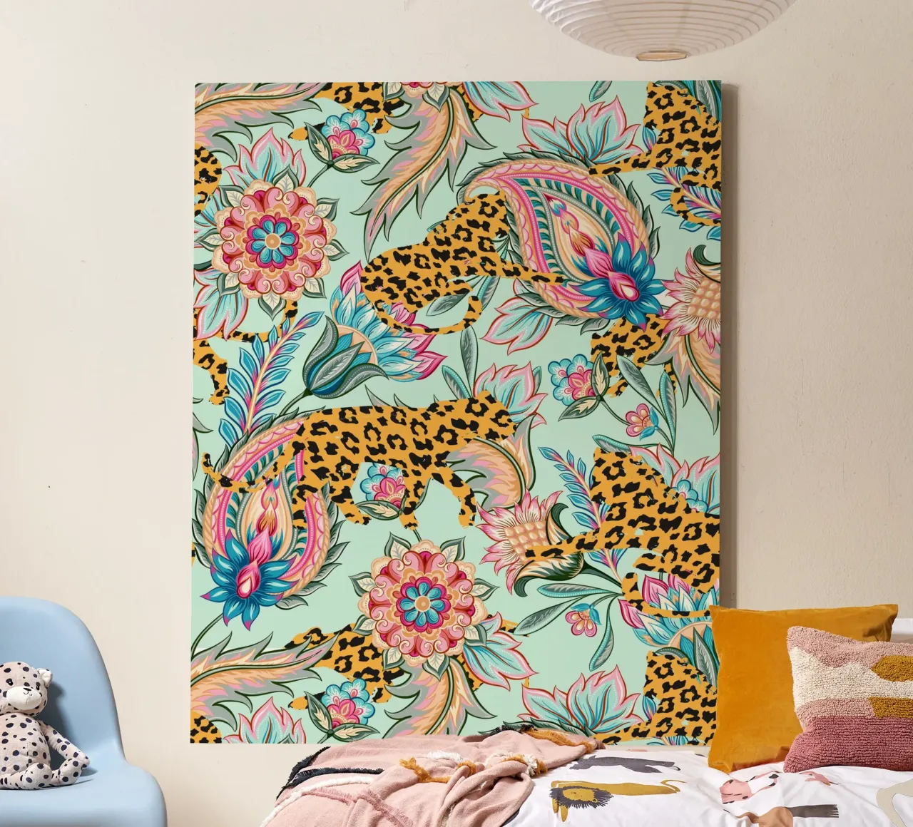May The Jungle Be With You canvas with Floater frame by 83oranges