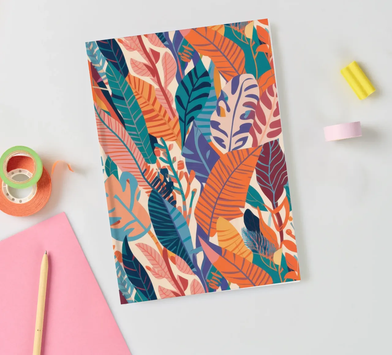 Autumnal Leaf Cascade notebook by Irish Strokes