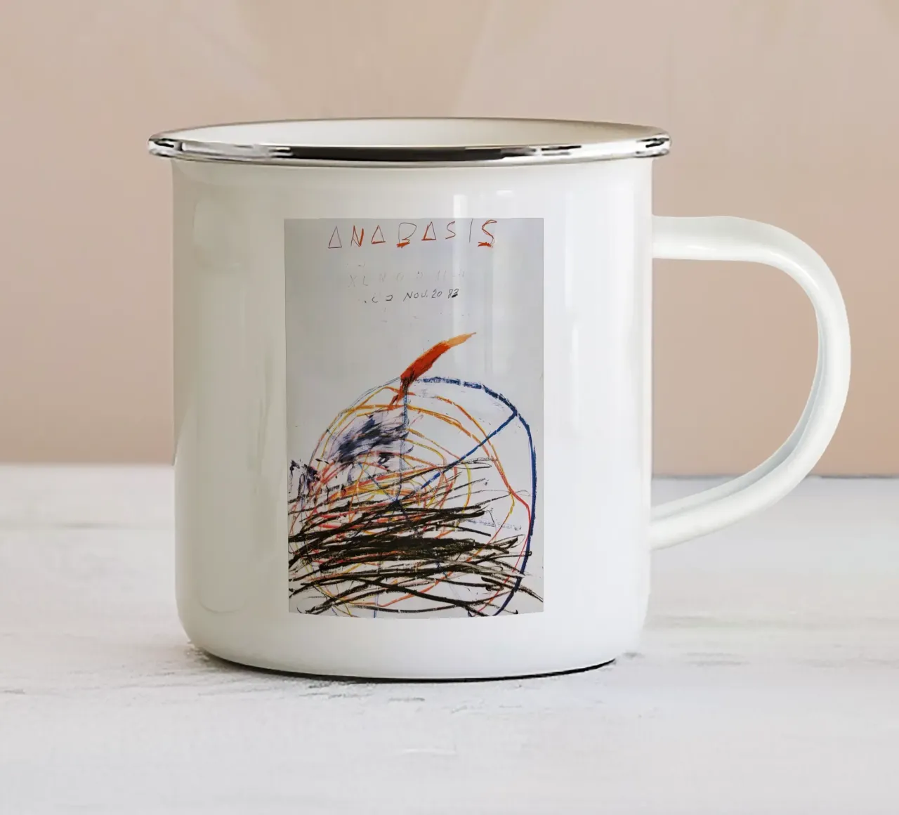 1983 Anabasi tazza in smalto da coley
