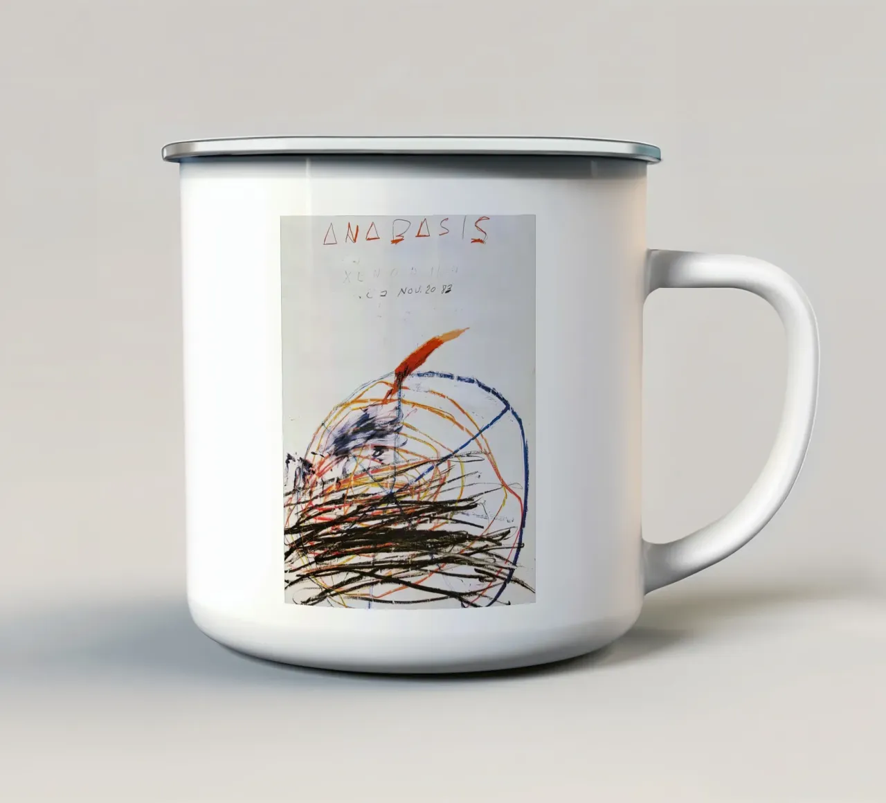 1983 Anabasi tazza in smalto da coley