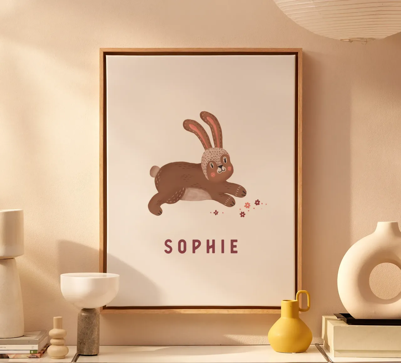 Sophie canvas with Floater frame by mymia