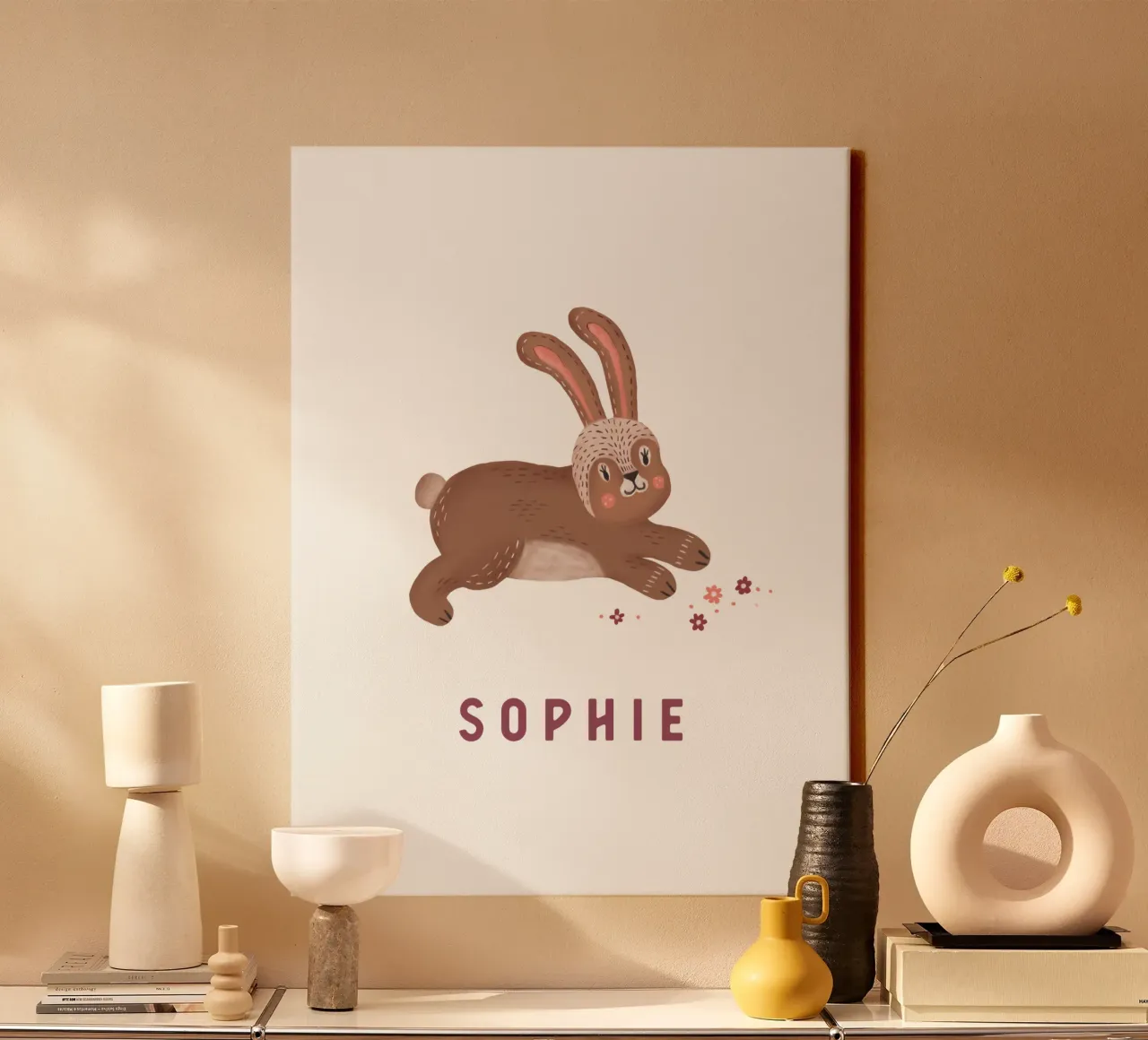 Sophie canvas with Floater frame by mymia