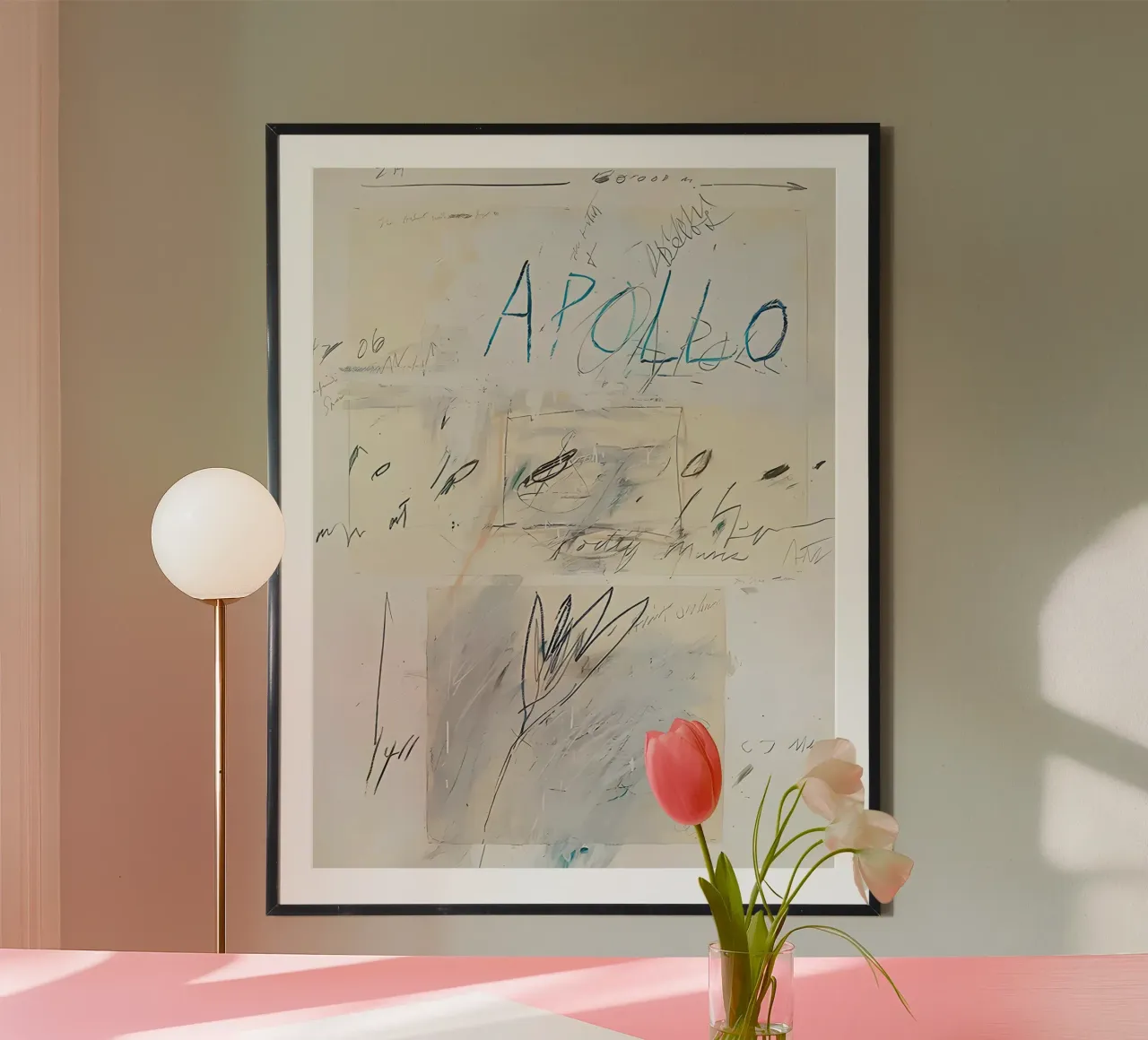 Apollo poster con telaio in plastica da coley