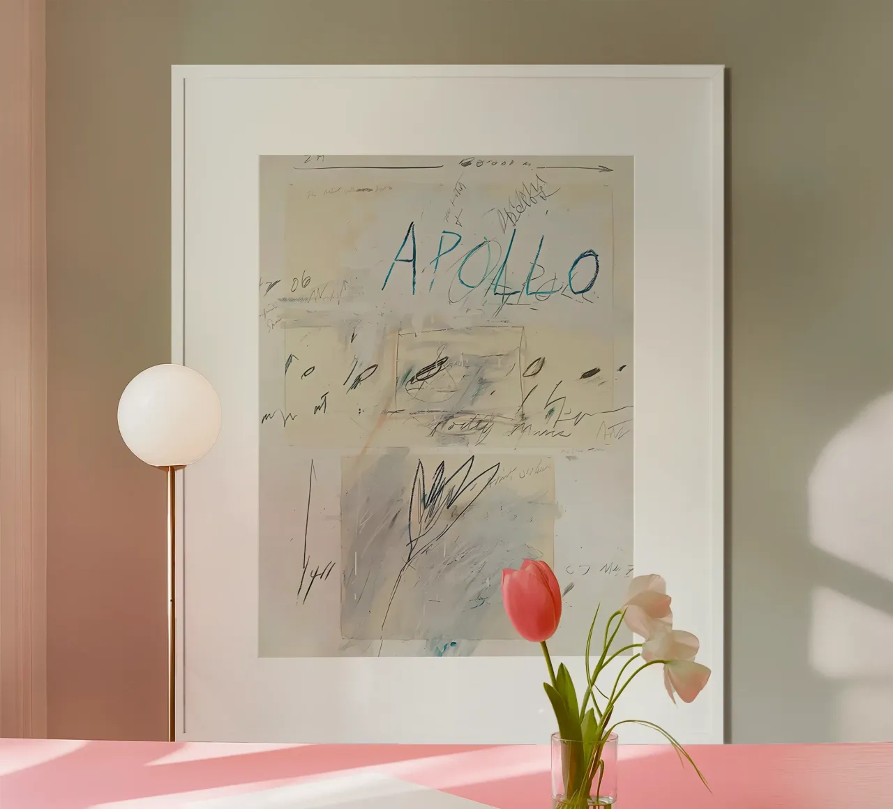 Apollo poster con telaio in plastica da coley