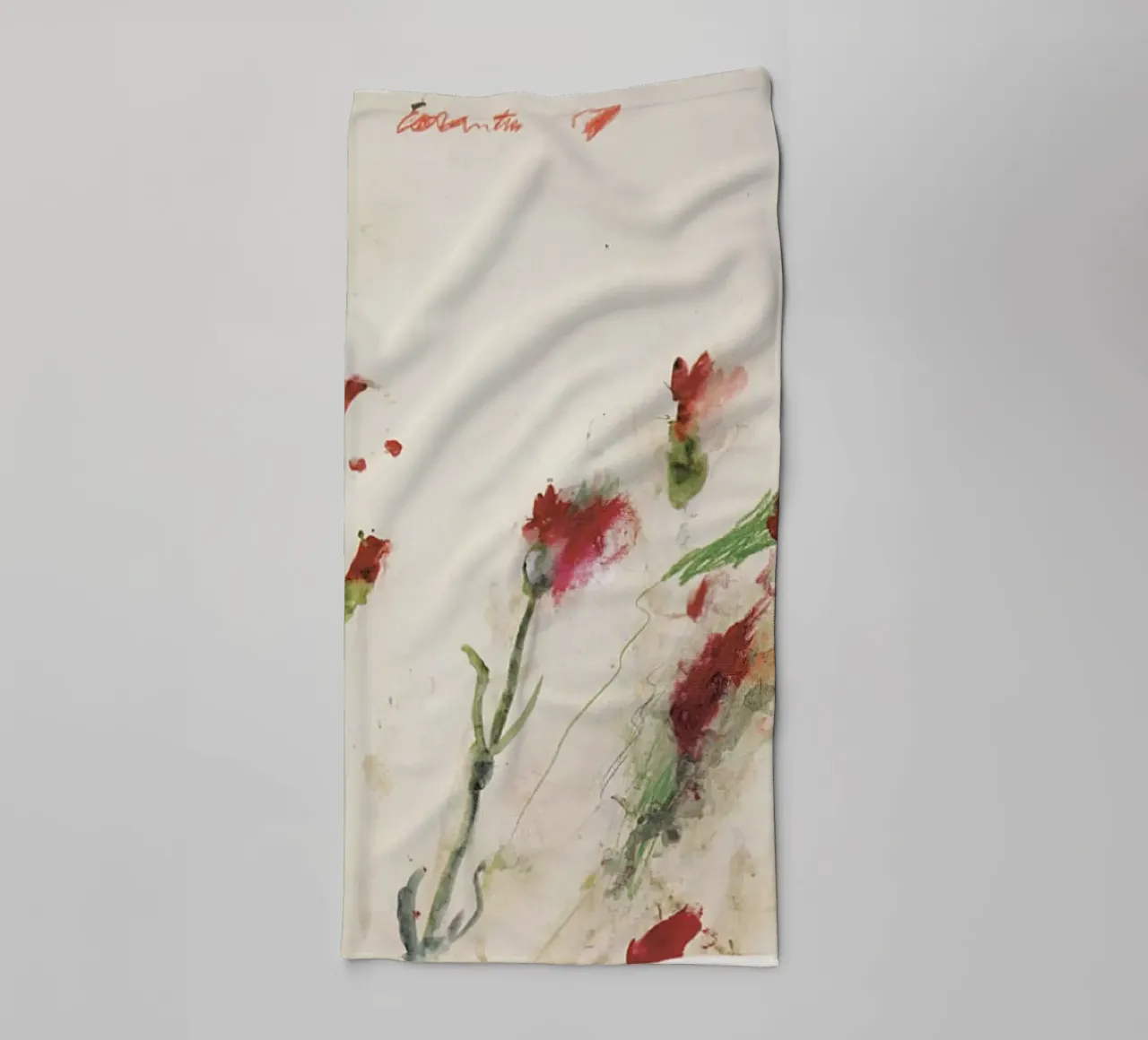 Cy Twombly una rosa asciugamano da bagno da coley