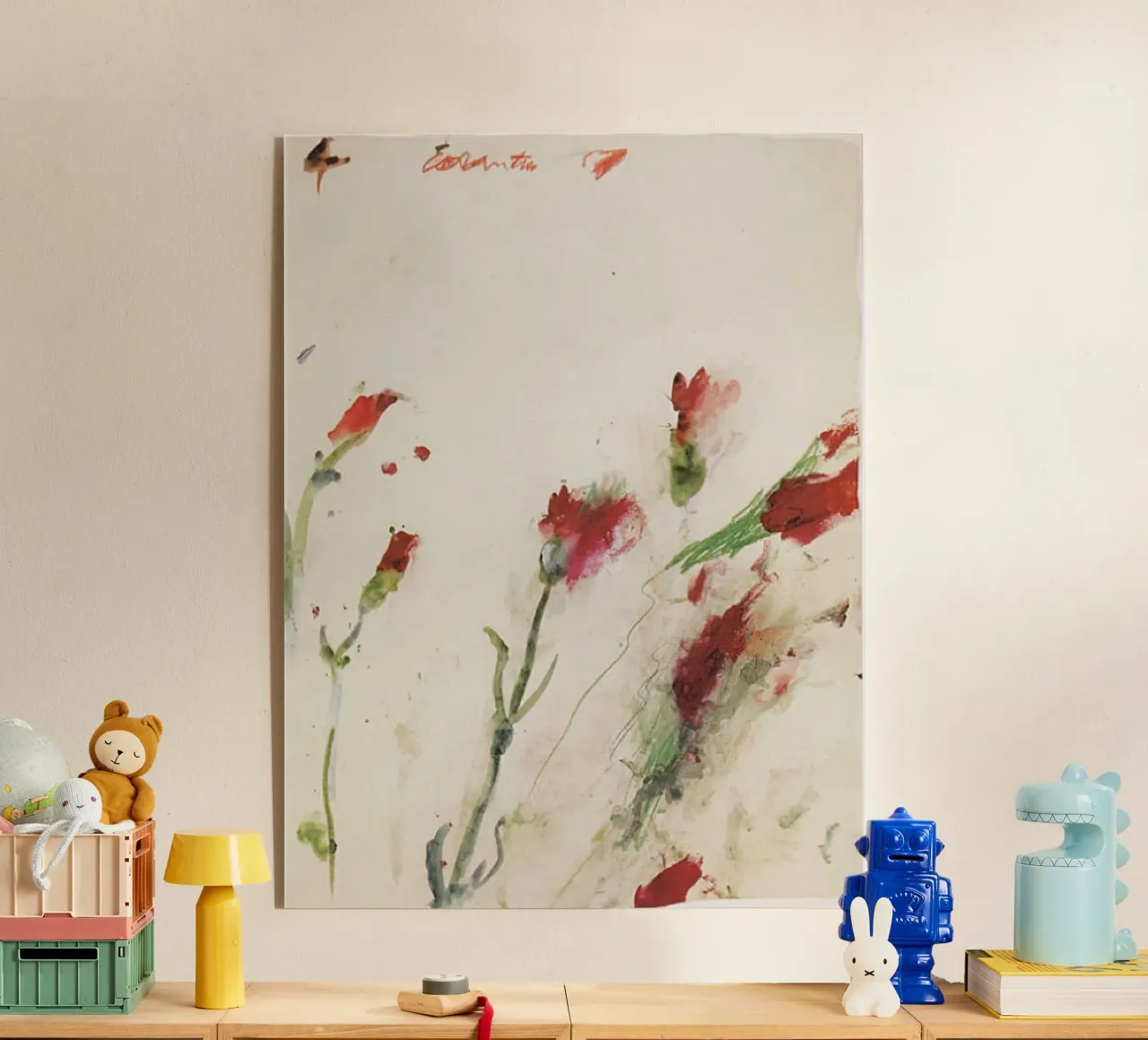 Cy Twombly una rosa plexiglass da coley