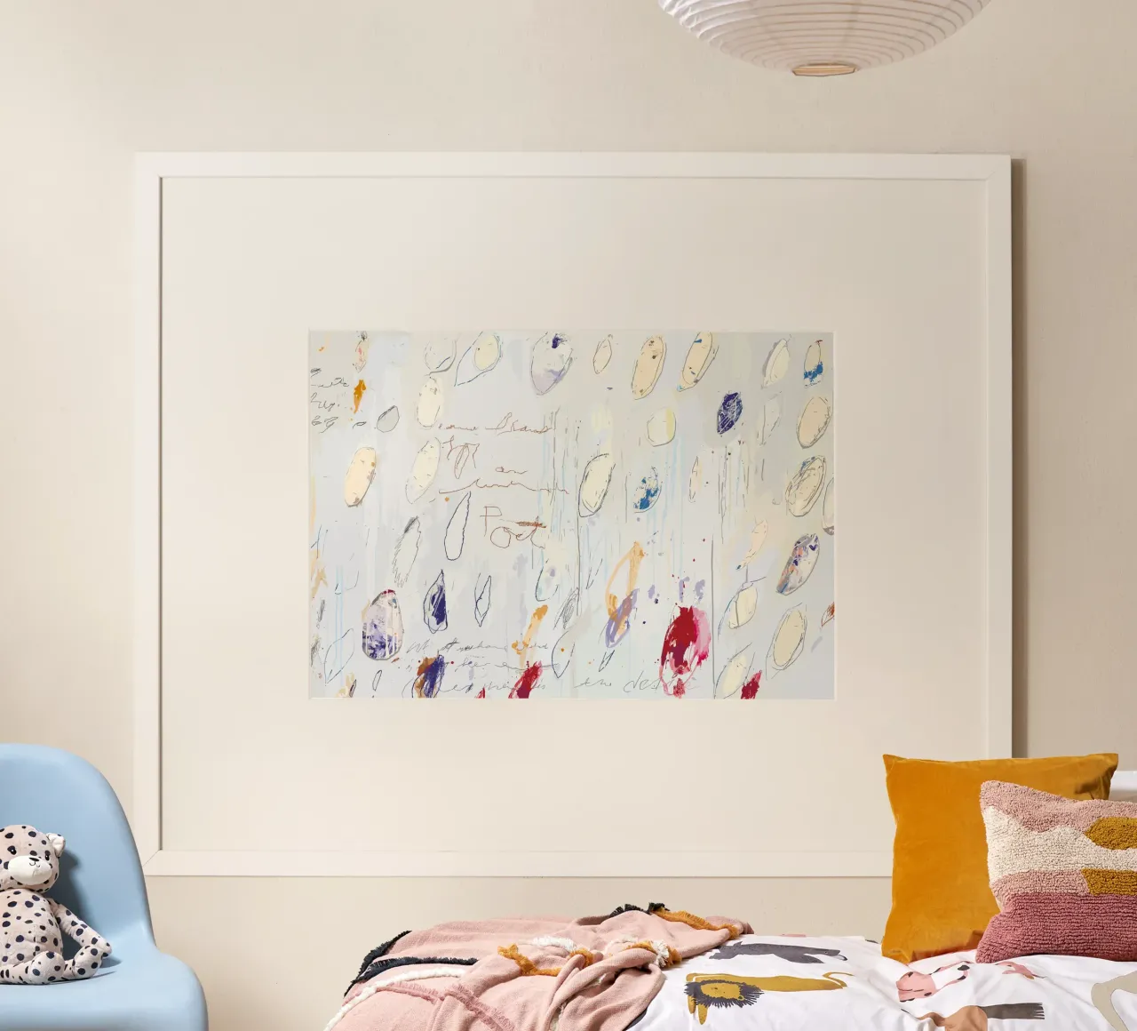 Cy Twombly 1928-2011 poster con telaio in alluminio da coley