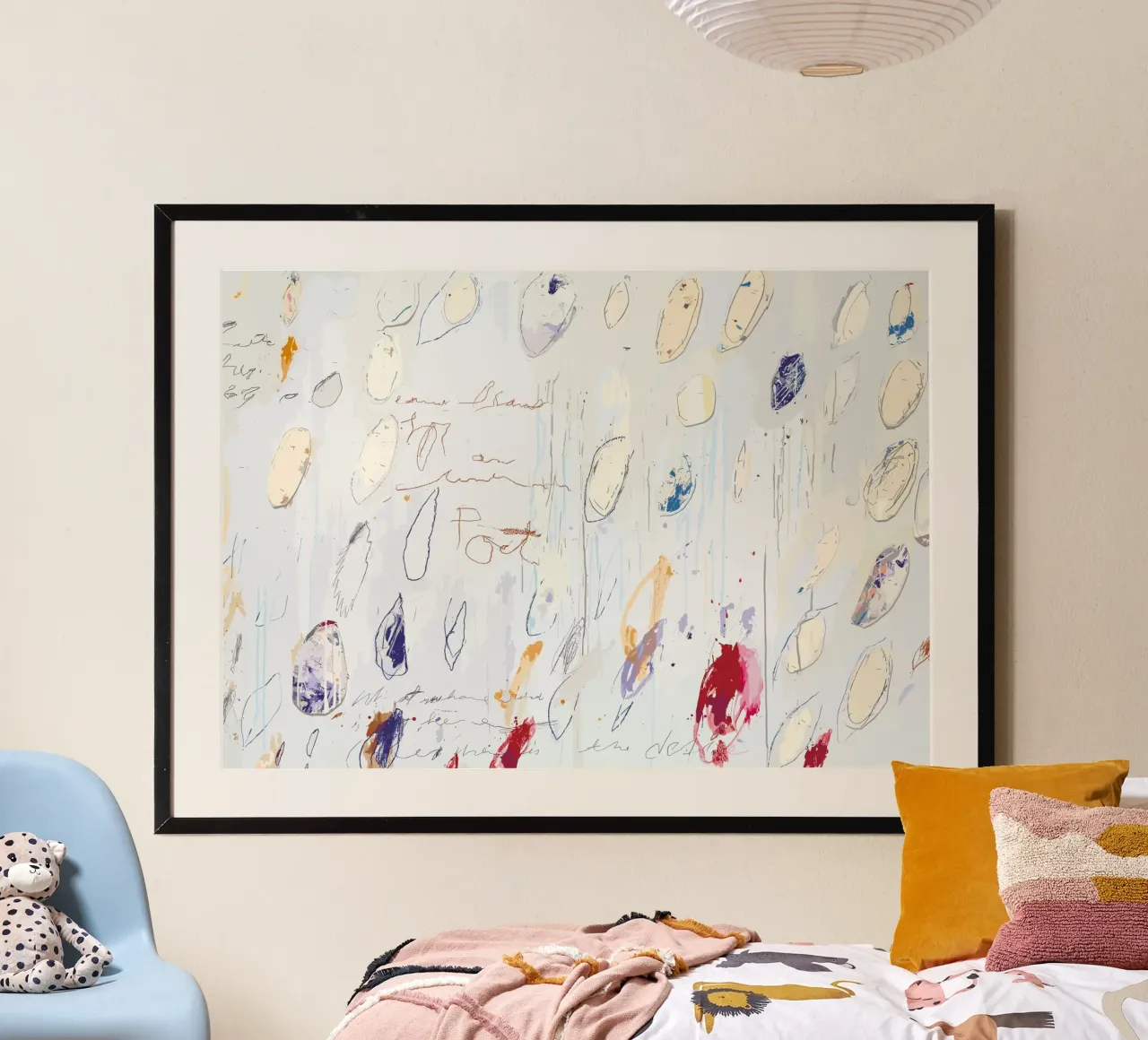 Cy Twombly 1928-2011 poster con telaio in alluminio da coley
