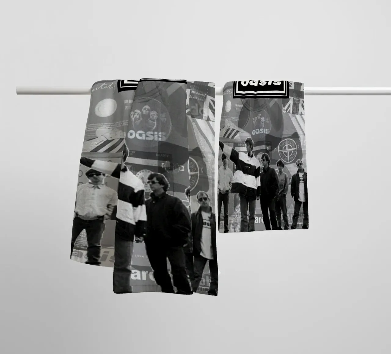 Footprints Fade With Dawn towel by rendikeep