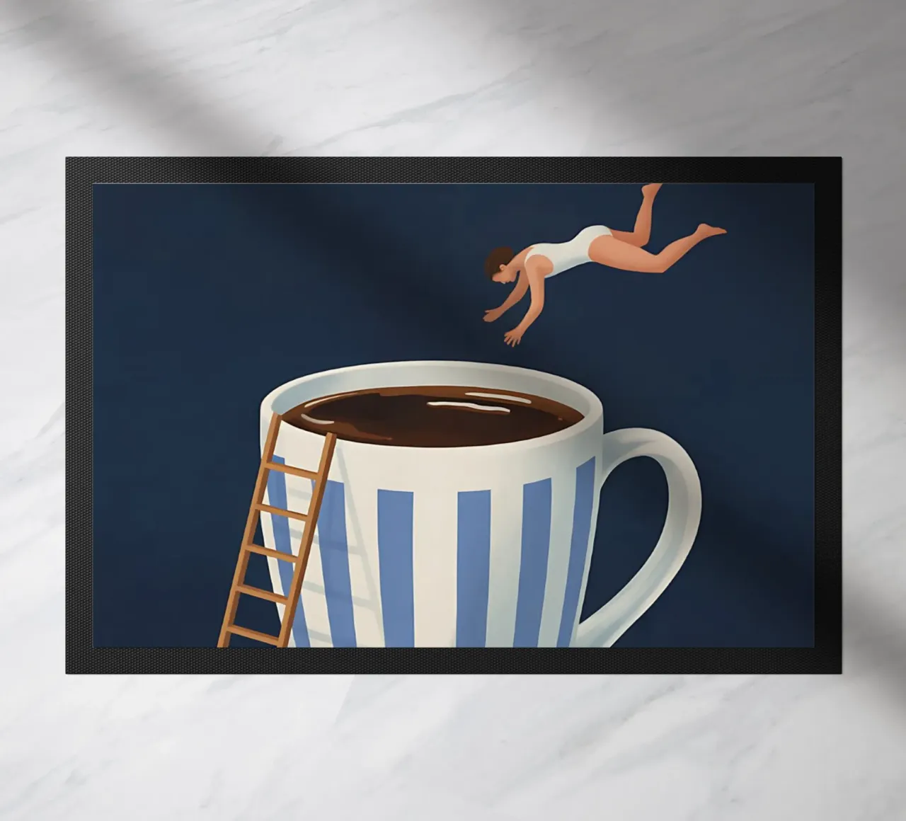 Immersione mattutina nel caffè zerbino da Plain Thoughts