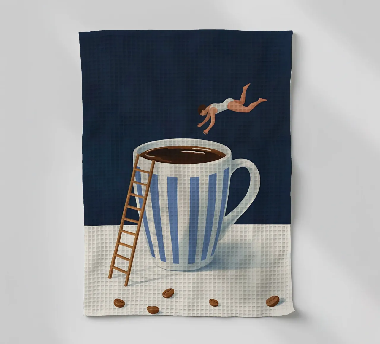 Immersione mattutina nel caffè canovaccio da cucina da Plain Thoughts