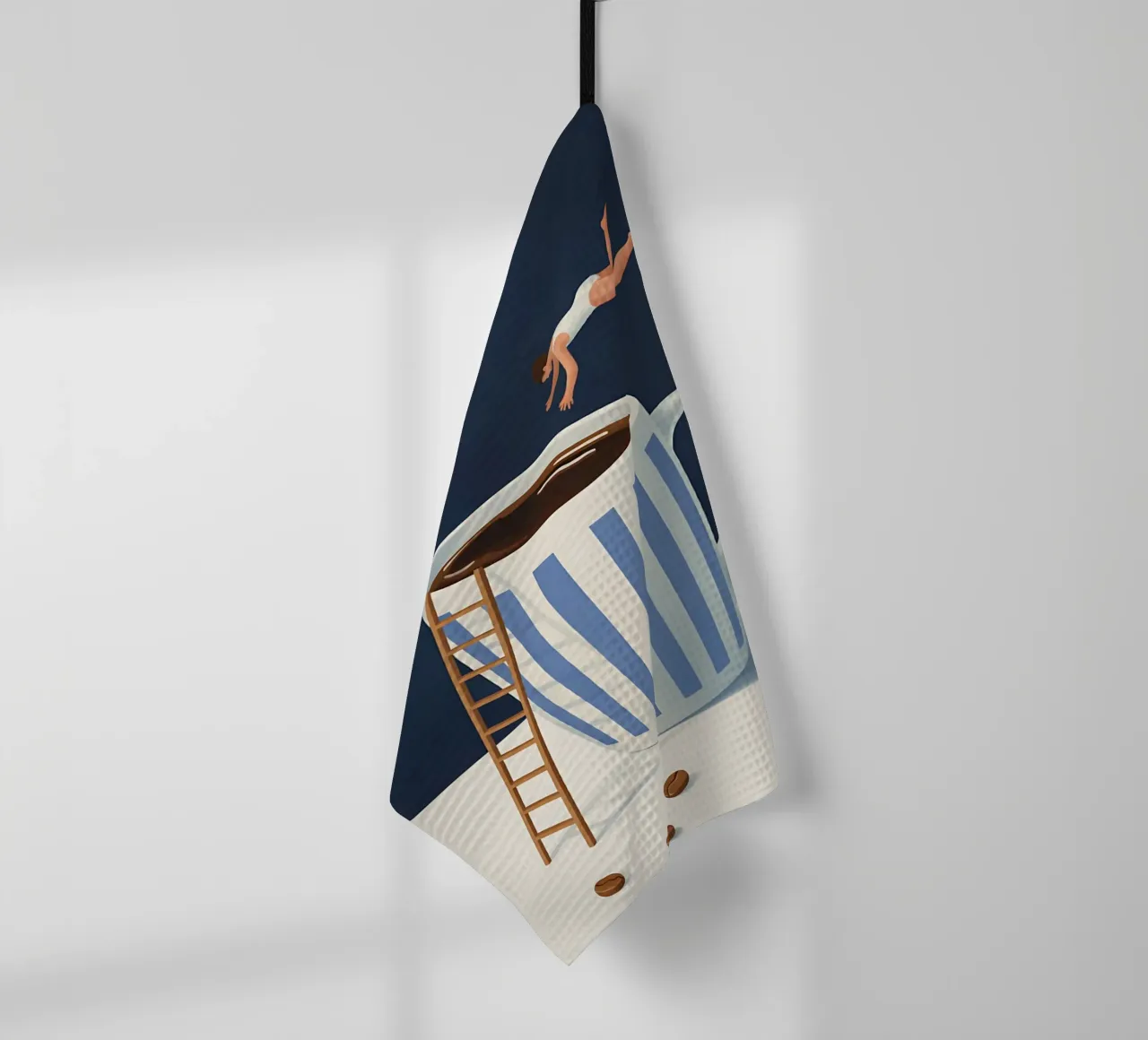 Immersione mattutina nel caffè canovaccio da cucina da Plain Thoughts