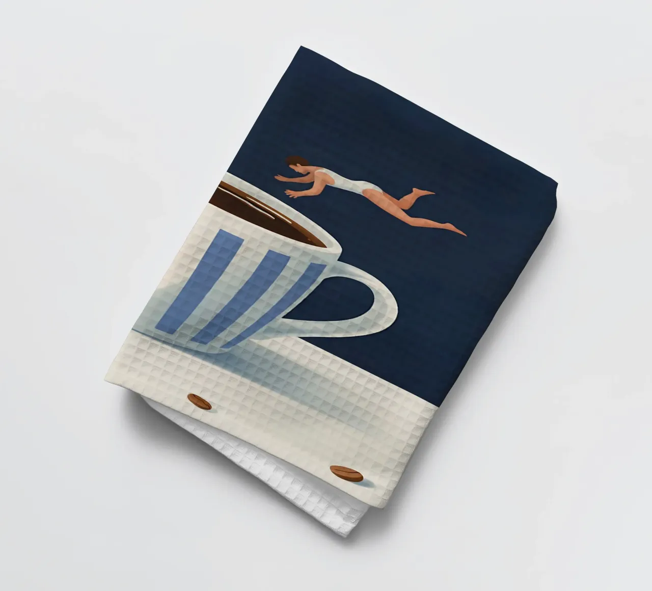 Immersione mattutina nel caffè canovaccio da cucina da Plain Thoughts