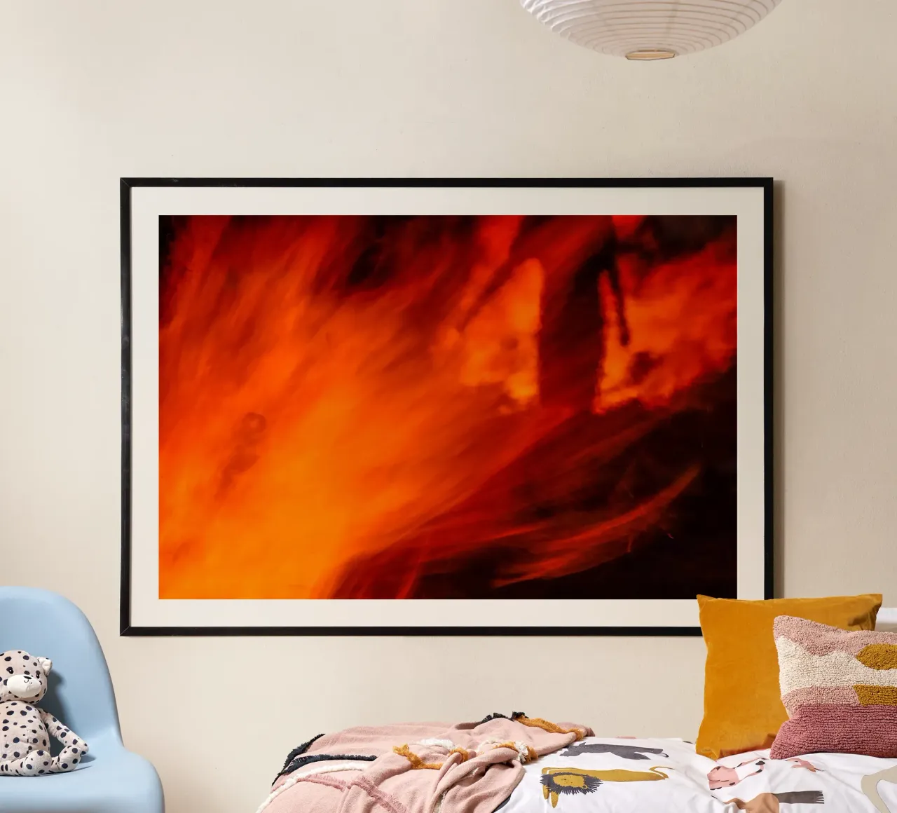 Squadra BaOmer I poster con telaio in legno da Tal Paz-Fridman