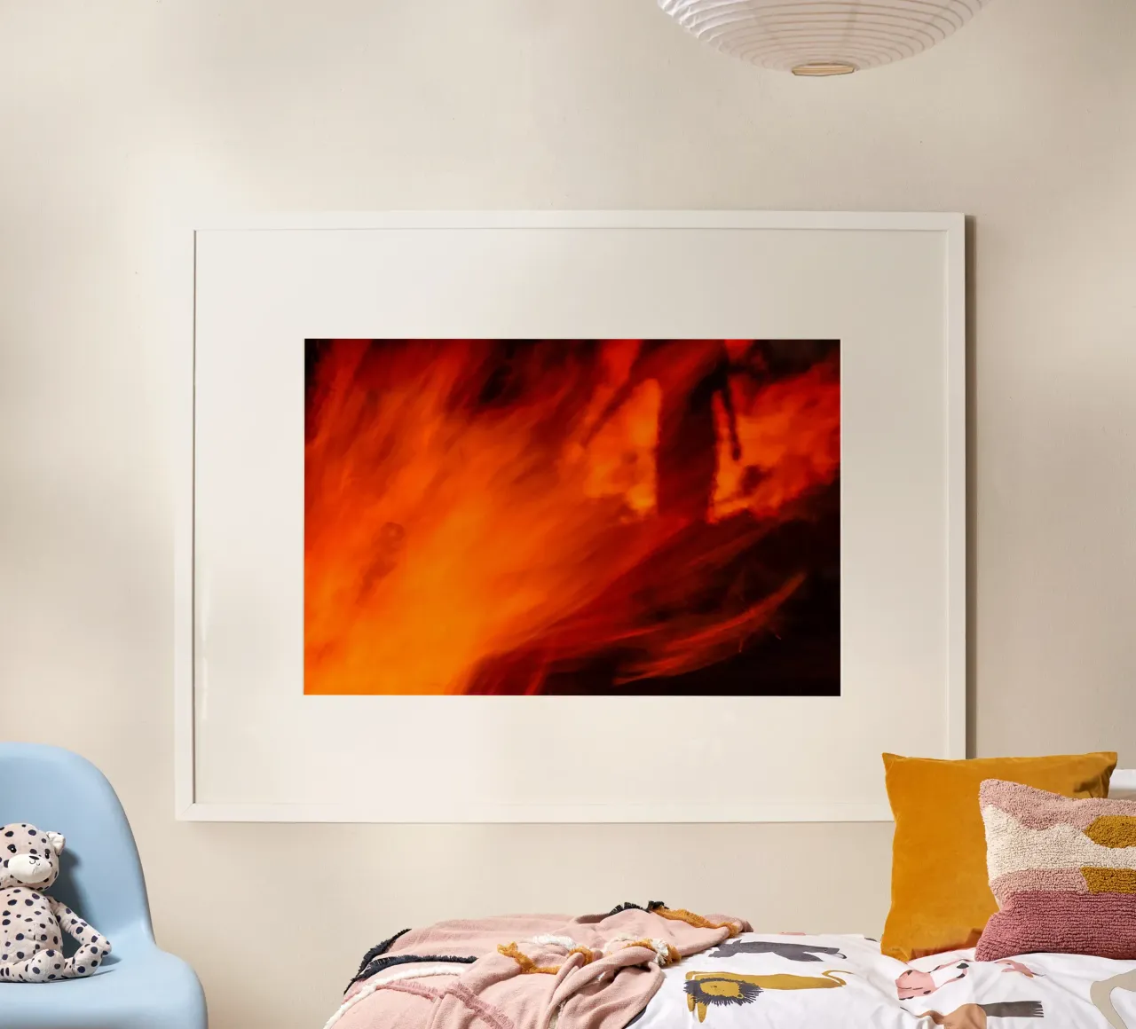 Squadra BaOmer I poster con telaio in legno da Tal Paz-Fridman