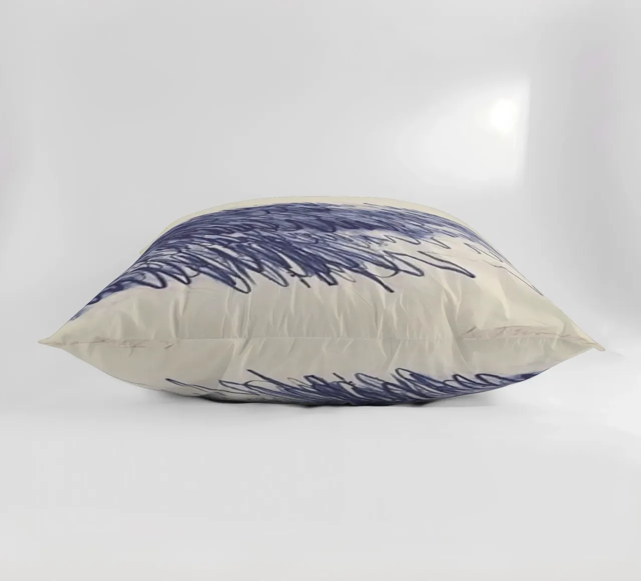 Cy Twombly Linea blu astratta cuscino da coley