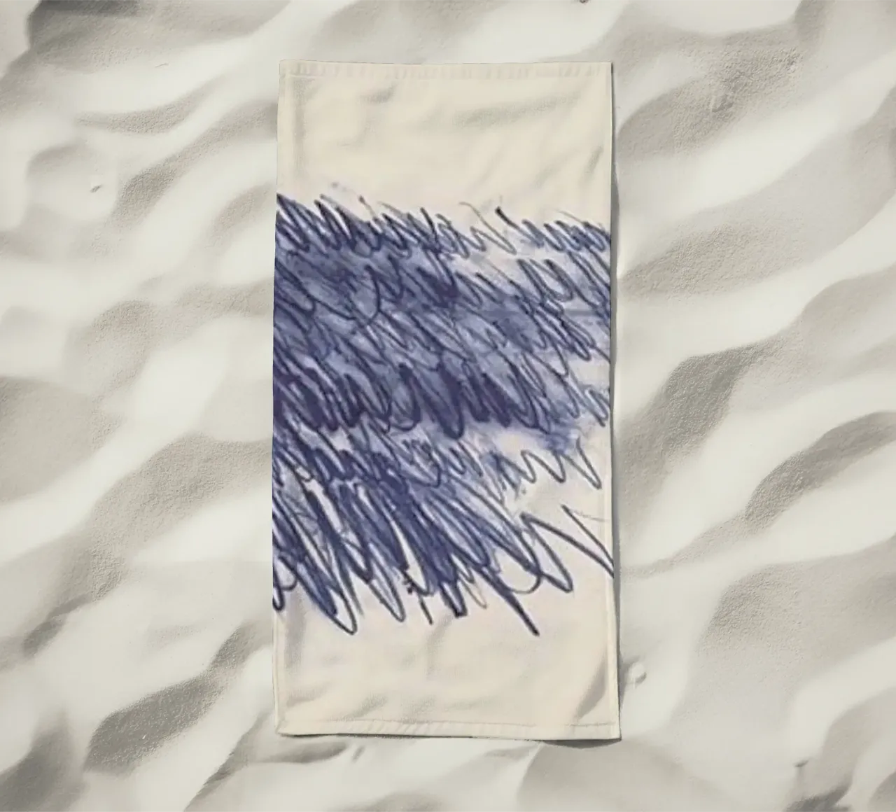 Cy Twombly Linea blu astratta telo mare da coley