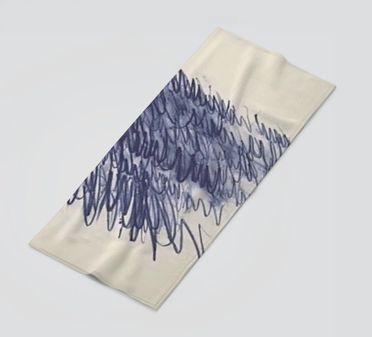 Cy Twombly Linea blu astratta telo mare da coley
