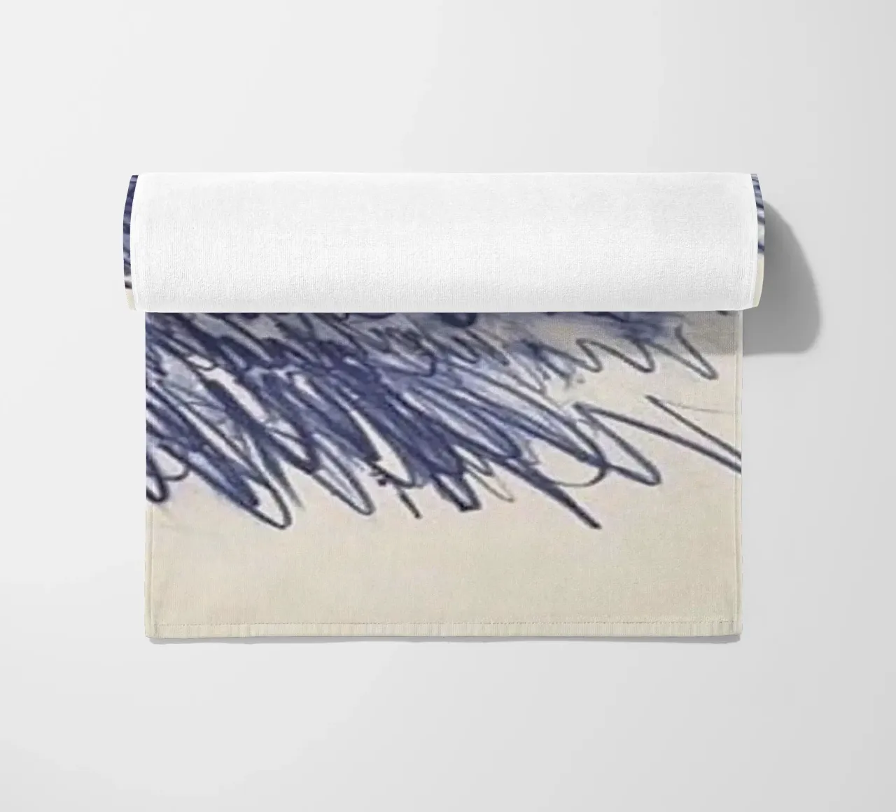 Cy Twombly Linea blu astratta telo mare da coley