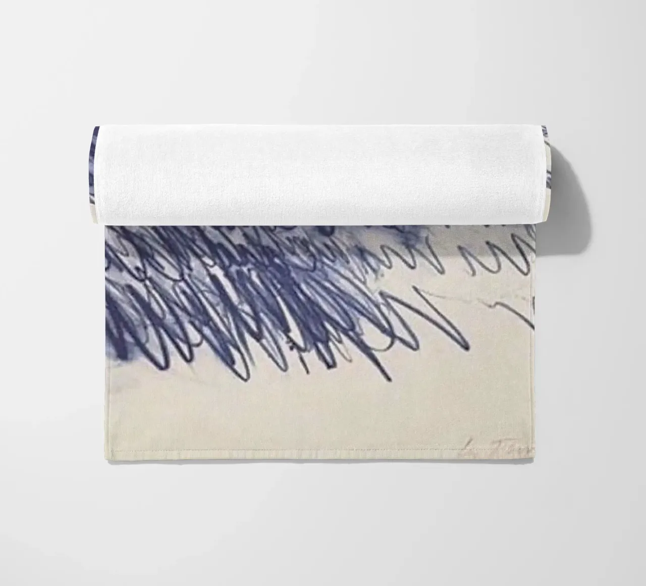 Cy Twombly Linea blu astratta telo mare da coley
