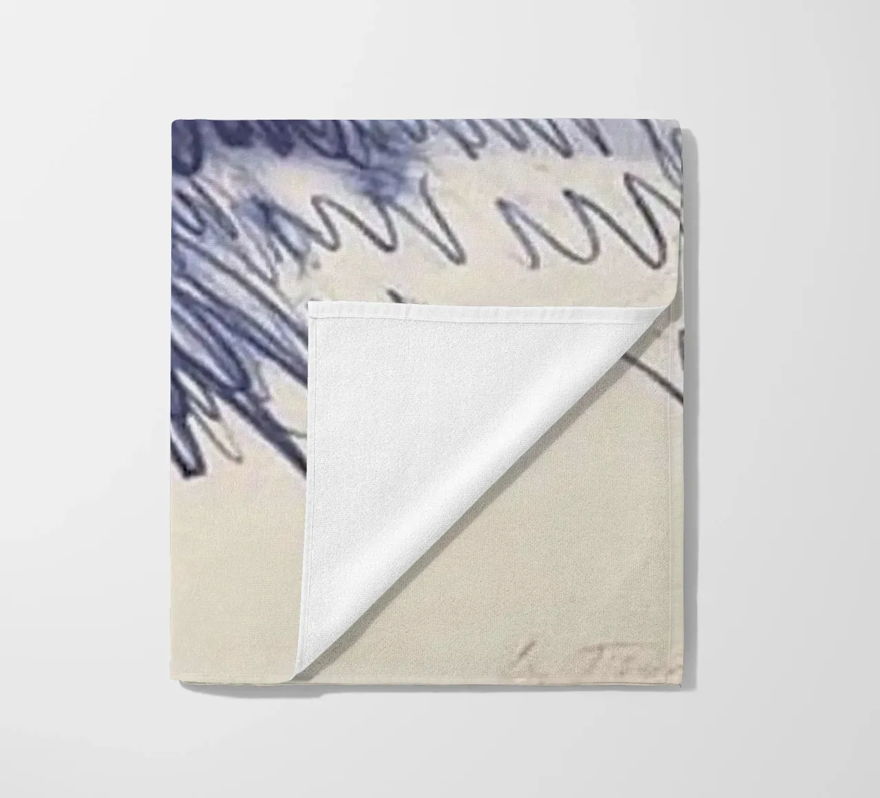 Cy Twombly Linea blu astratta telo mare da coley