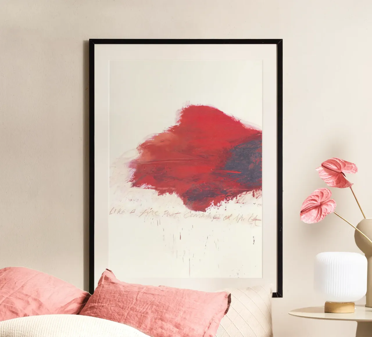 Cy Twombly Cinquanta giorni a Iliam poster con telaio in alluminio da coley