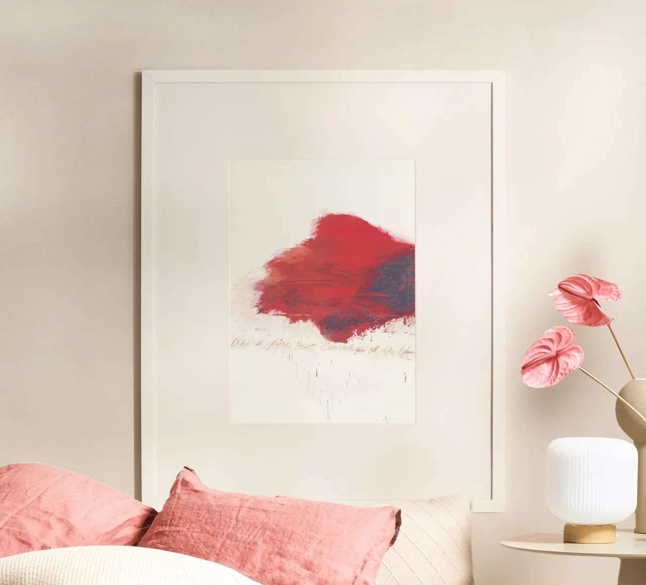 Cy Twombly Cinquanta giorni a Iliam poster con telaio in alluminio da coley