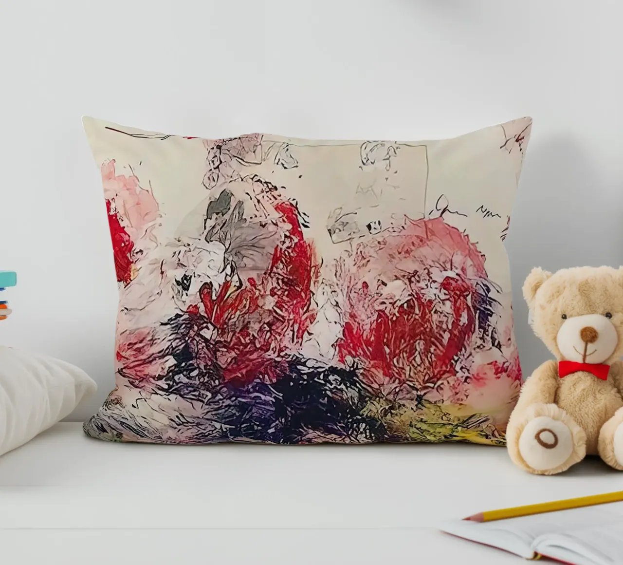 Cy Twombly Fiore Arcobaleno cuscino da coley