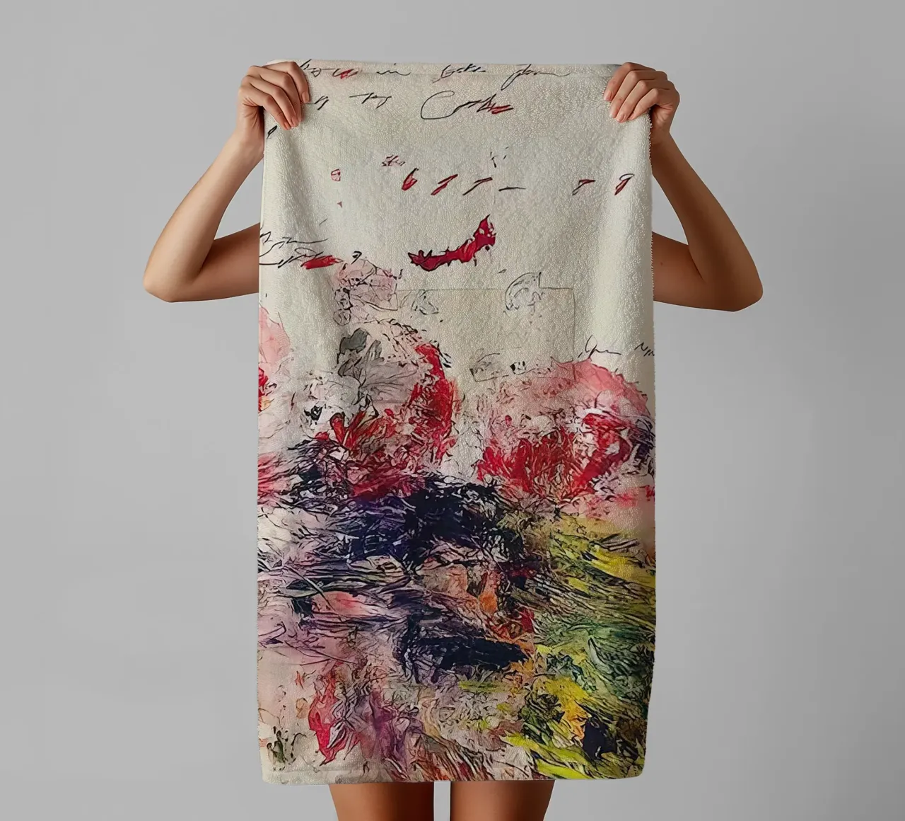 Cy Twombly Fiore Arcobaleno asciugamano da bagno da coley