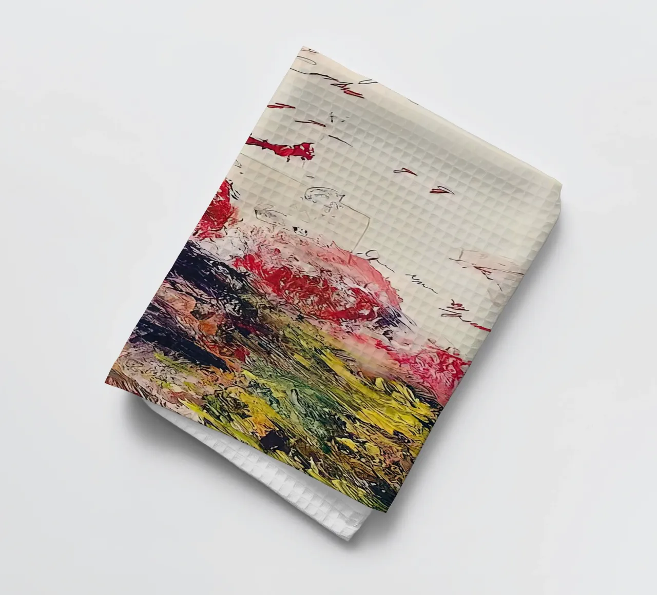 Cy Twombly Fiore Arcobaleno canovaccio da cucina da coley