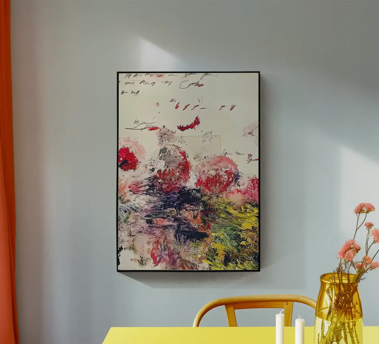Cy Twombly Fiore Arcobaleno plexiglass da coley