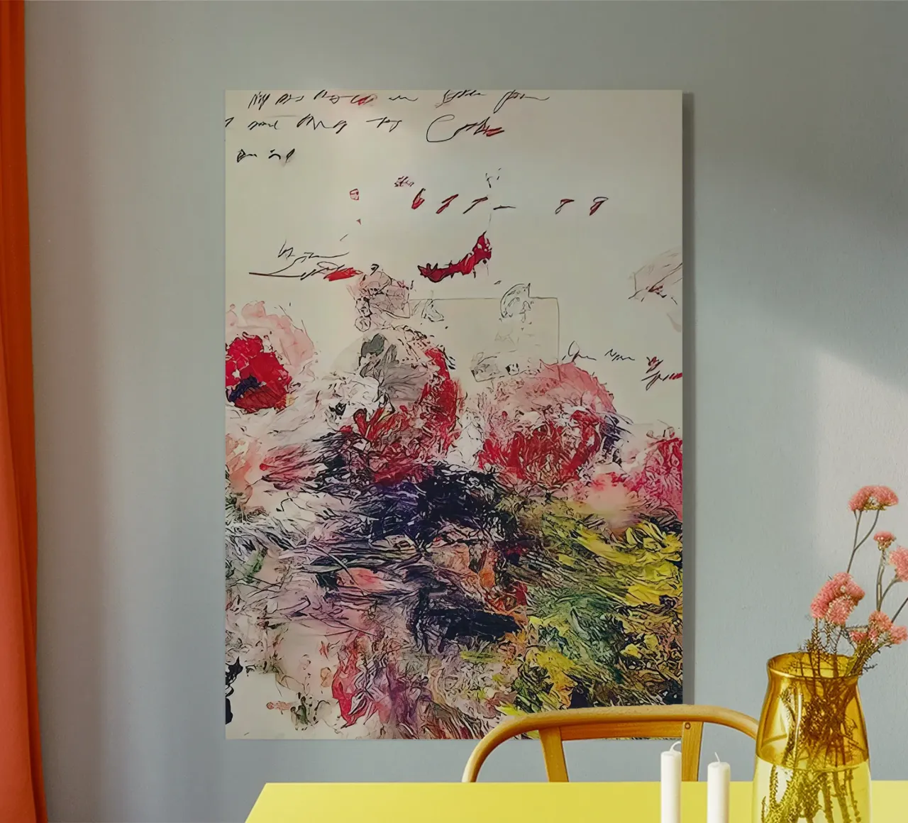 Cy Twombly Fiore Arcobaleno plexiglass da coley