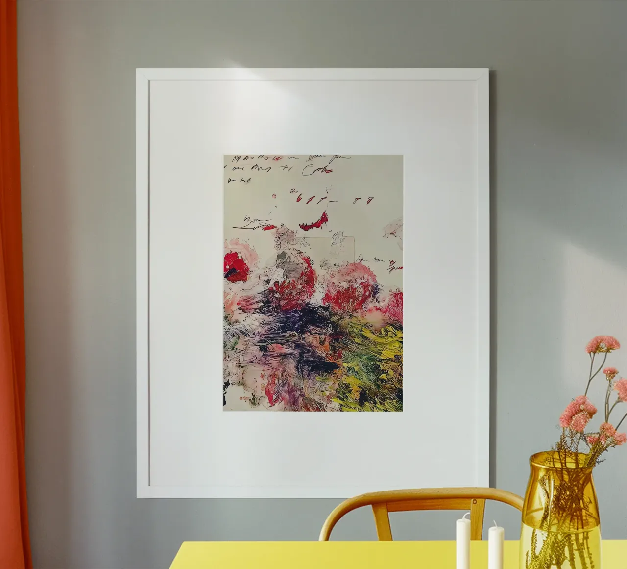 Cy Twombly Blume Regenbogen Poster von coley