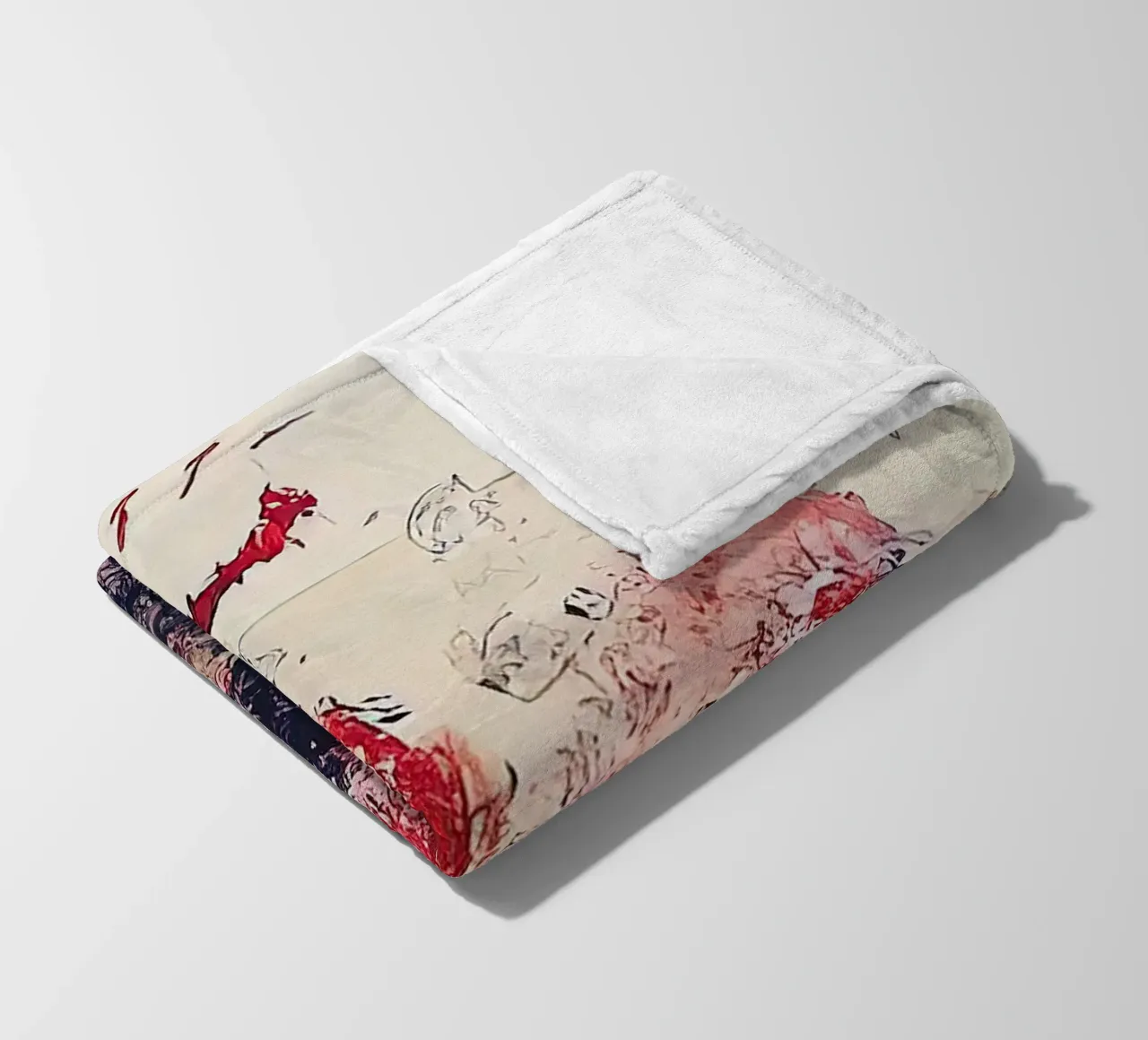 Cy Twombly Fiore Arcobaleno coperta in pile da coley