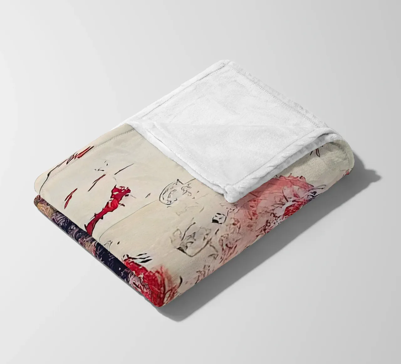 Cy Twombly Fiore Arcobaleno coperta in pile da coley