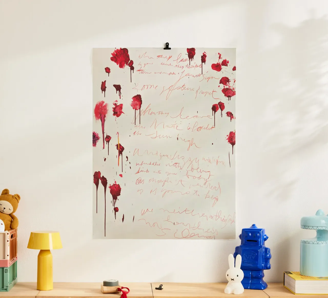 Cy Twombly Citazioni complete poster con telaio in plastica da coley
