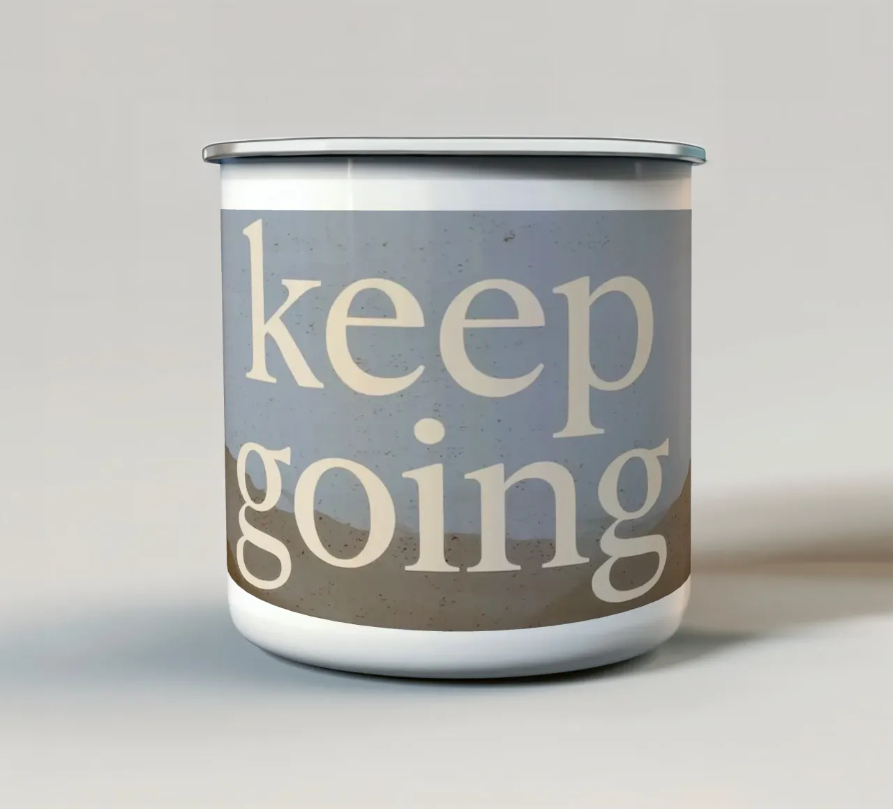 Keep Going (Landscape) tazza in smalto da treechild