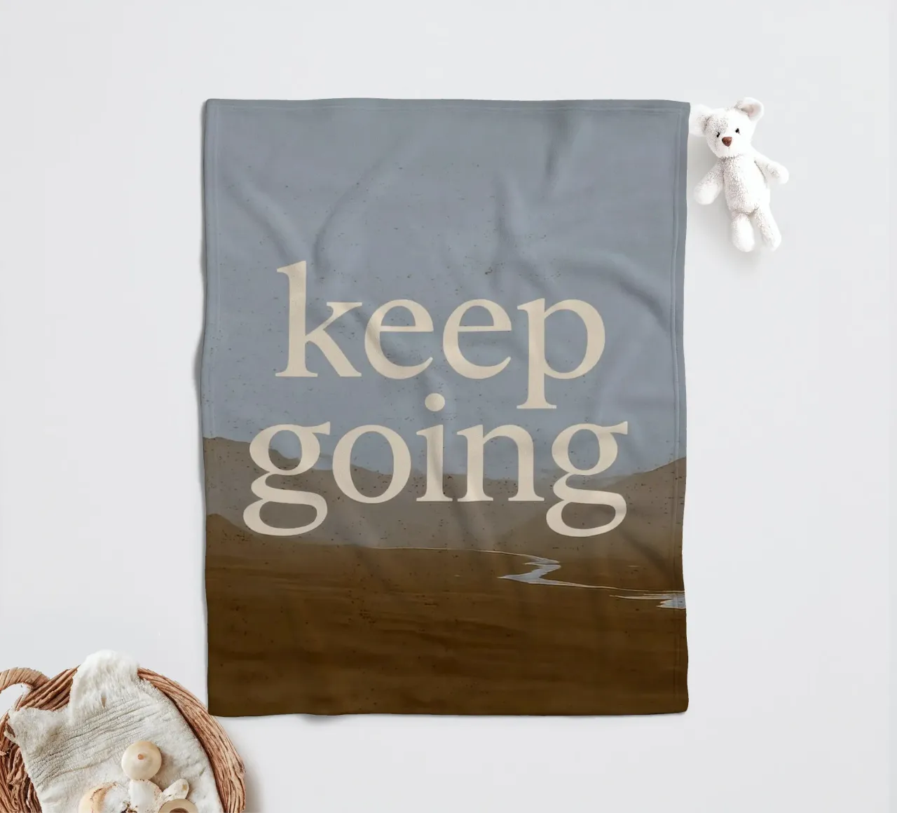 Keep Going (Landscape) Fleecedecke von treechild