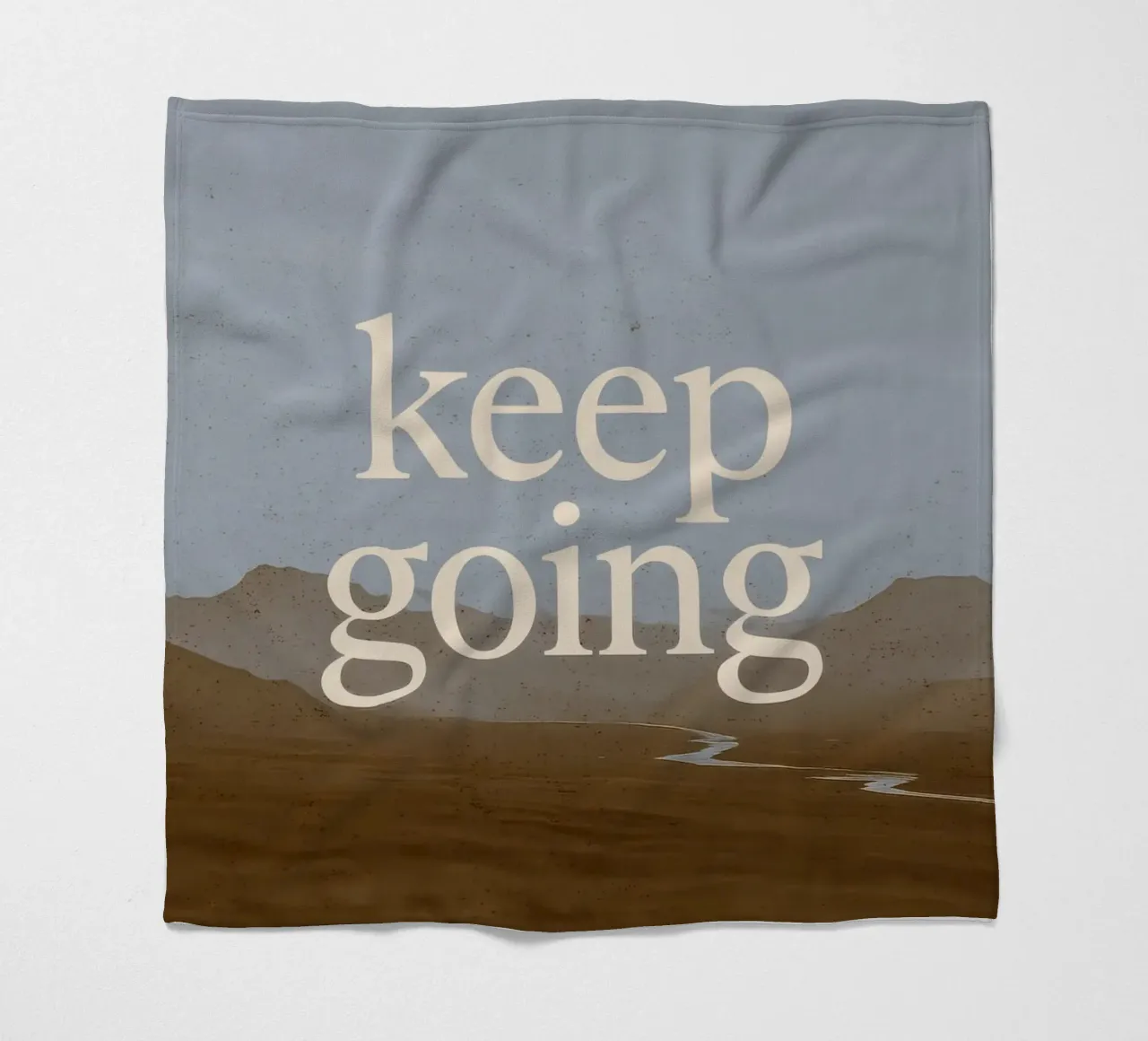 Keep Going (Landscape) Fleecedecke von treechild
