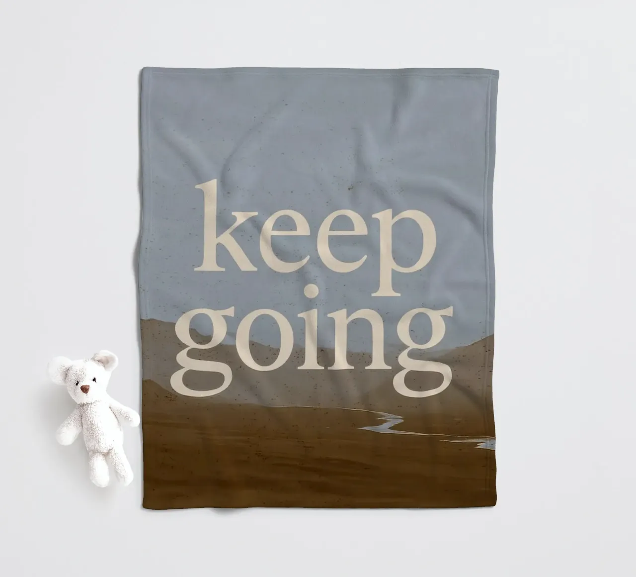 Keep Going (Landscape) Fleecedecke von treechild