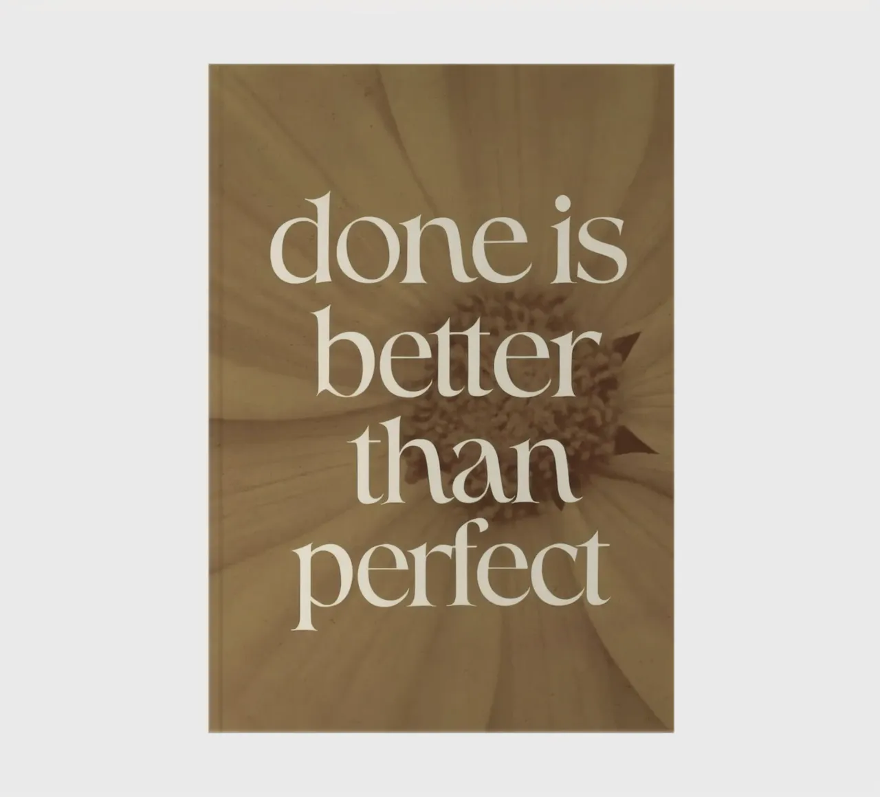 Done Is Better Than Perfect notebook by treechild