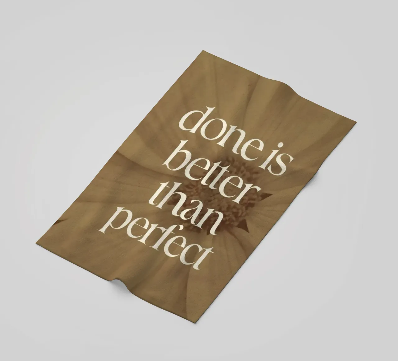 Done Is Better Than Perfect telo mare da treechild