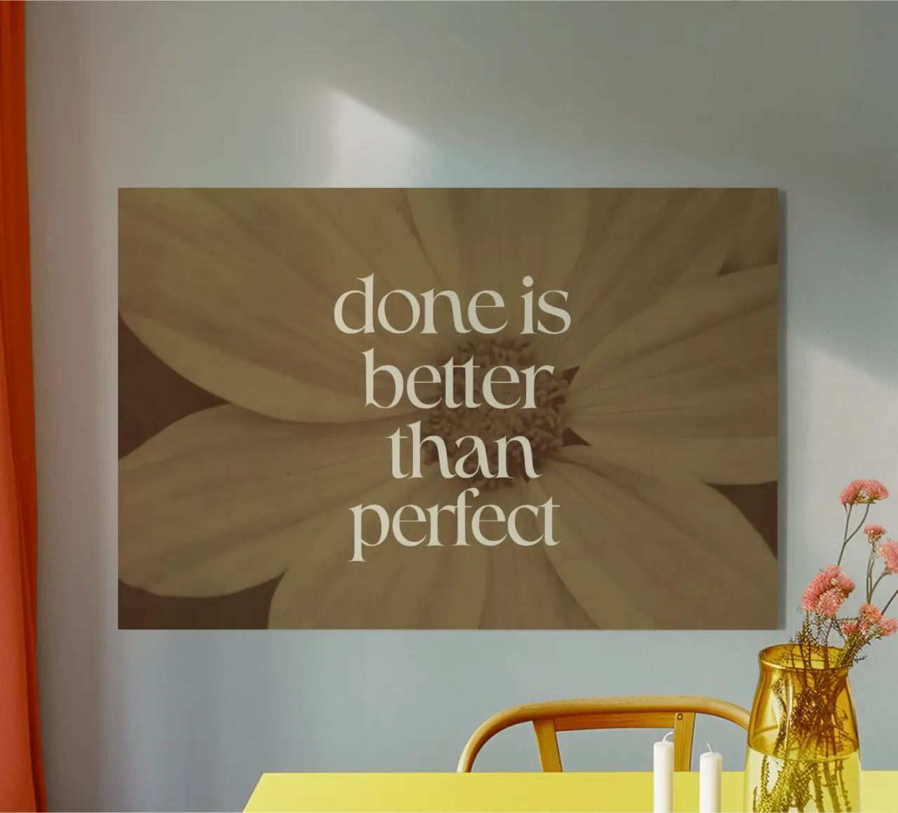 Done Is Better Than Perfect plexiglass da treechild
