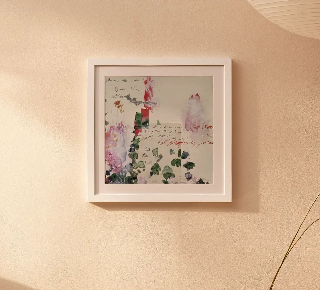 Cy Twombly Punto verde poster con telaio in plastica da coley