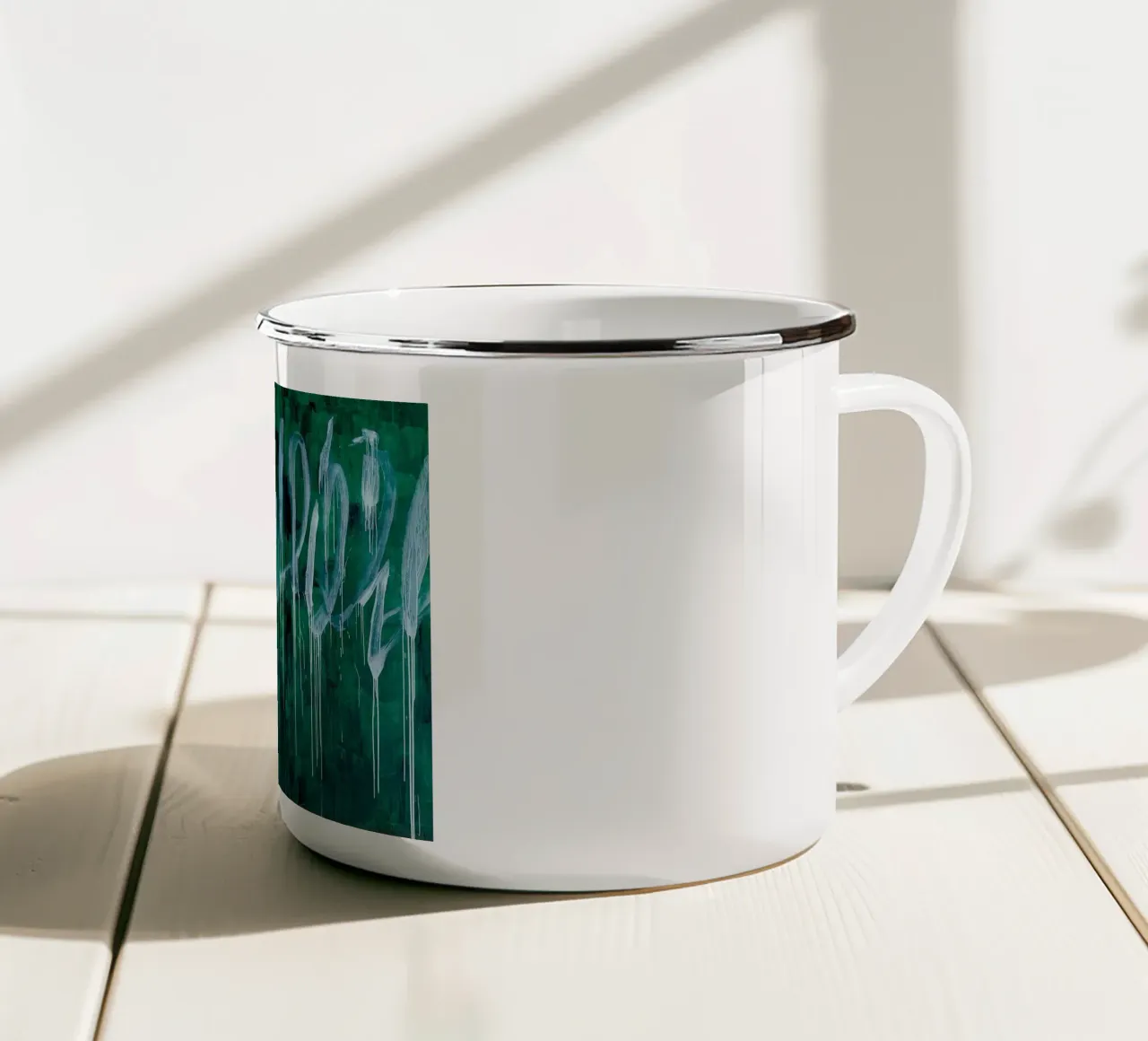 Cy Twombly Verde tazza in smalto da coley