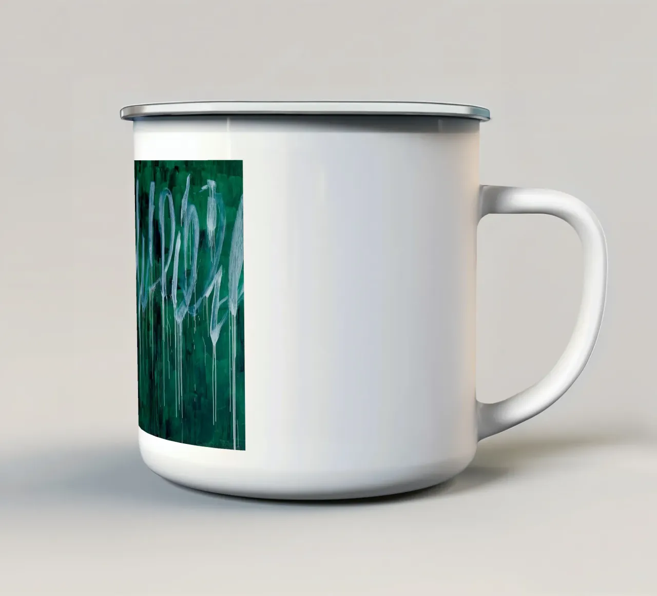 Cy Twombly Verde tazza in smalto da coley