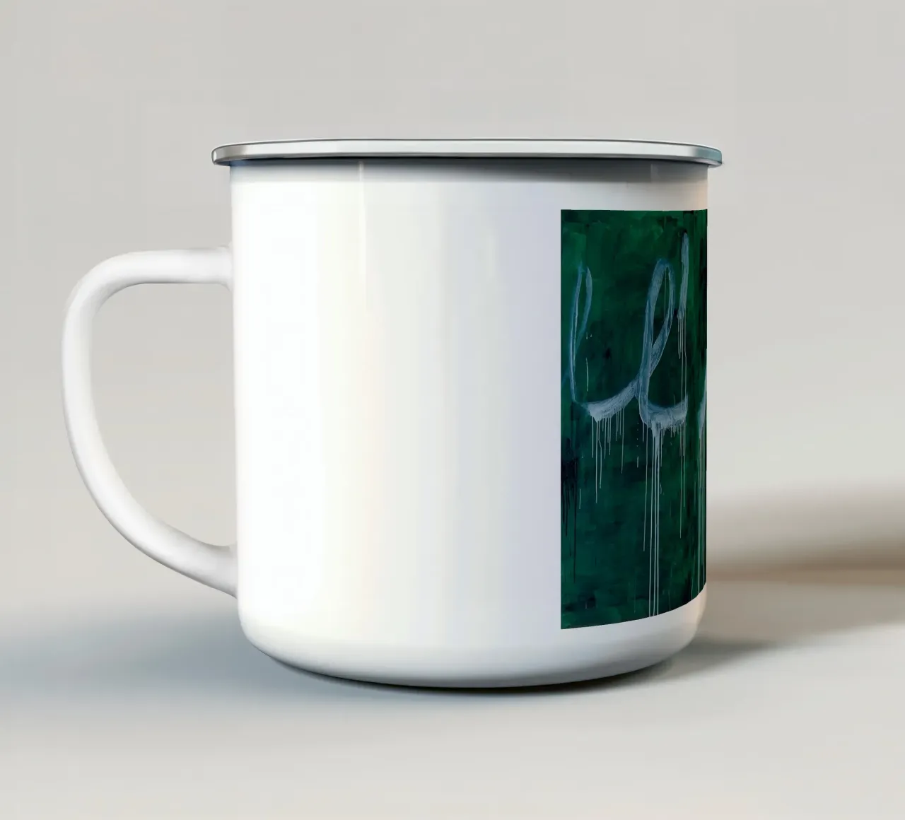 Cy Twombly Verde tazza in smalto da coley